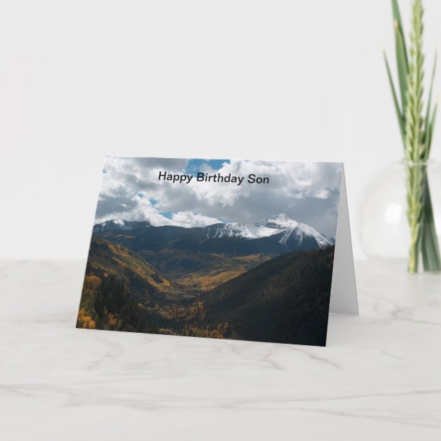 Carte Fils de joyeux anniversaire (Devant)