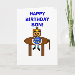 Carte Fils de joyeux anniversaire !