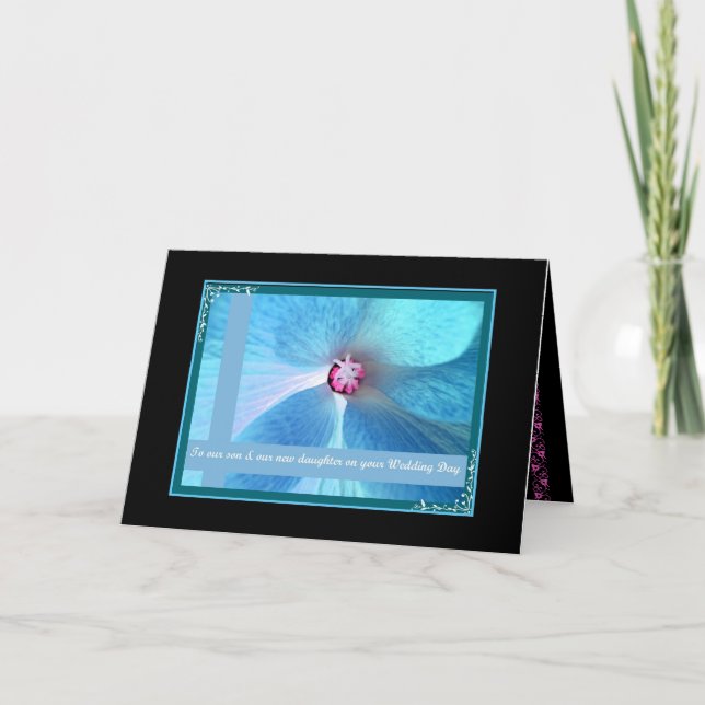 Carte Fils et belle-fille - Félicitations de mariage (Devant)