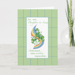 Carte Fils et belle-fille Fête religieuse de la Saint-Pa