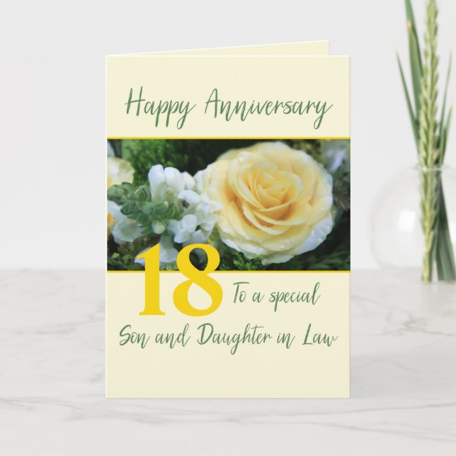 Carte Fils et femme d'anniversaire personnalisables (Devant)