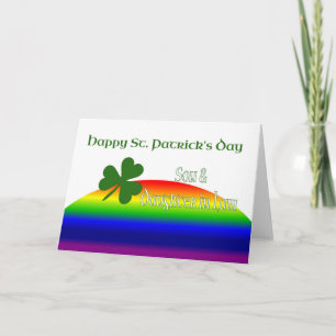 Carte Fils & Femme Bonne Saint Patrick Joyeuse