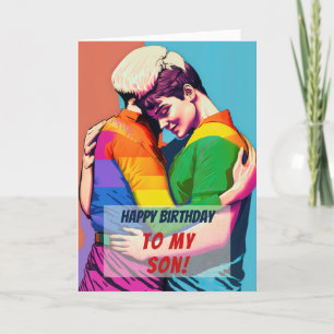 Carte Fils Gay de Maman Anniversaire