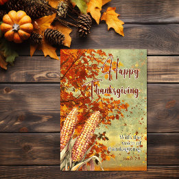 Carte Fin automne Sky Jonah 2:9 Bon thanksgiving de devi