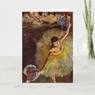 Carte Fin d'un Arabesque par Edgar Degas, Ballet Vintage