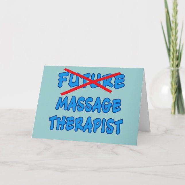 Carte Fini le MASSAGE THÉRAPEUTE (Devant)