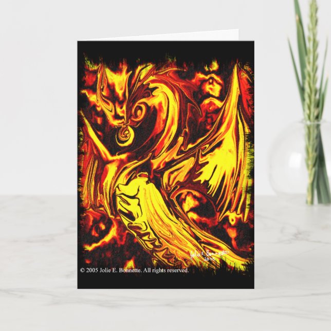 Carte Fire Spirit Greeting Card (Devant)