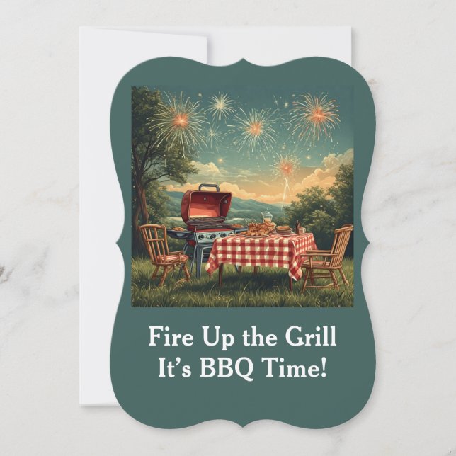Carte Fire Up the Grill - C’est l’heure du barbecue ! (Devant)