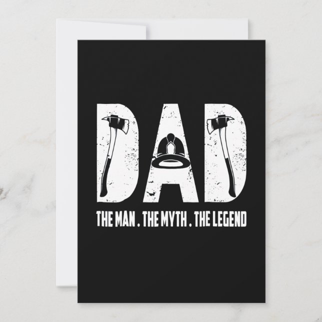 Carte Firefighter | The Man The Myth The Legend (Devant)