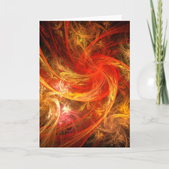 Carte Firestorm Nova Abstrait Art Greeting Card (Devant)