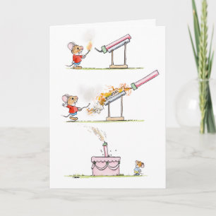 Carte Firework Birthday Card