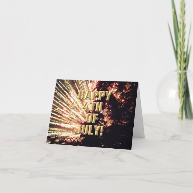 Carte Fireworks 11 4 juillet (Devant)