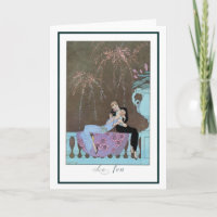 Fireworks Art déco vintage Le Feu, George Barbier