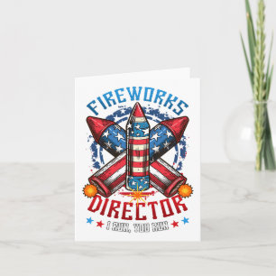 Carte Fireworks Director I Run Vous Exécutez 4 juillet I