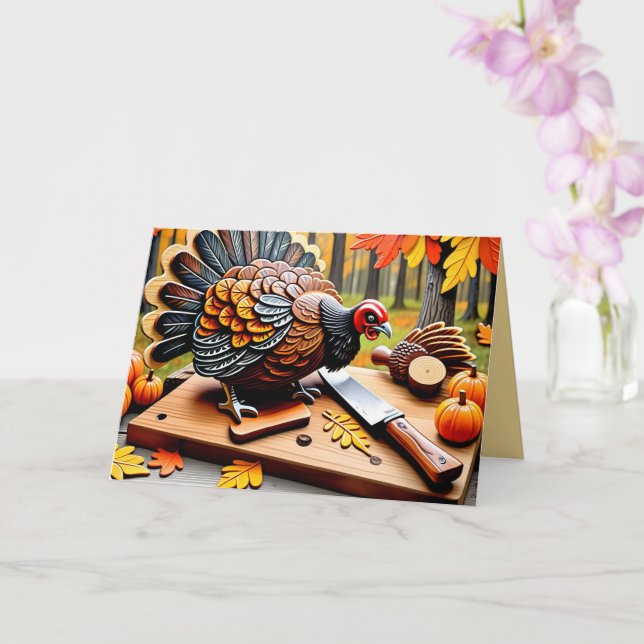 Carte "First Be Thankful You Aren t A Turkey" (Orchidée)