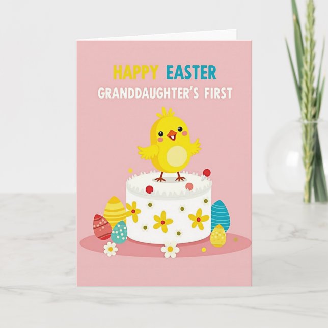 Carte First Birthday Cake Card (Devant)