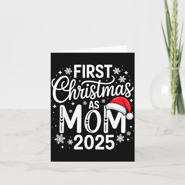 Carte First Christmas As Mom 2025 Matching Family Holida (Devant)