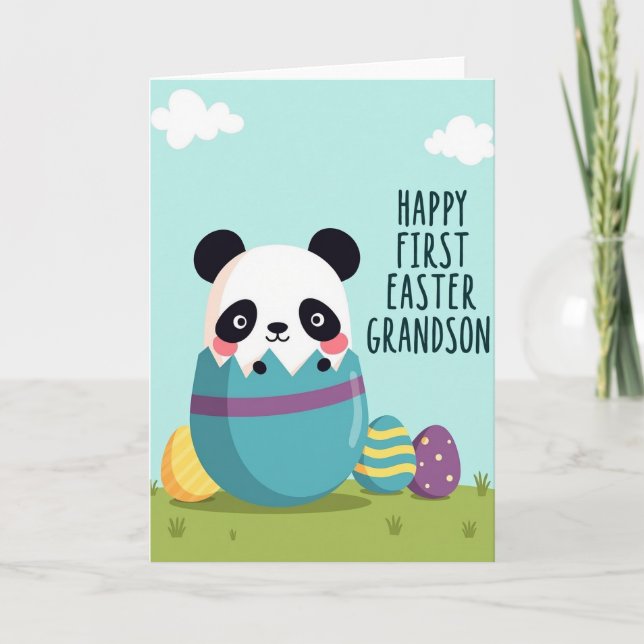 Carte First Easter Grandson Card (Devant)