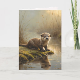 Carte First Light Kin Otter Greeting Card