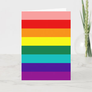 Carte First Rainbow Gay Pride Flag
