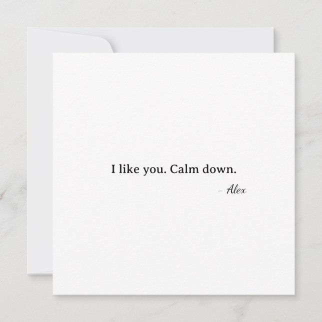 Carte First Valentine Baby Cupid - I like you (Dos)