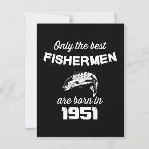 Carte Fishing Fisherman 70e Birthday