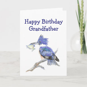 Carte Fishing Grandfather  Birthday Humor The Kingfisher