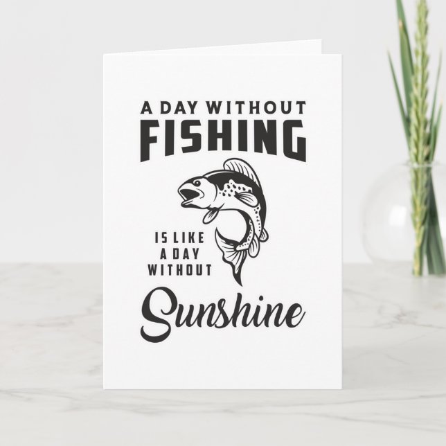 Carte Fishing Love Fishing Rod Fisherman Funny Idée cade (Devant)
