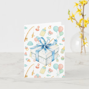 Carte Fishing Welcome Baby pour les amateurs de pêche