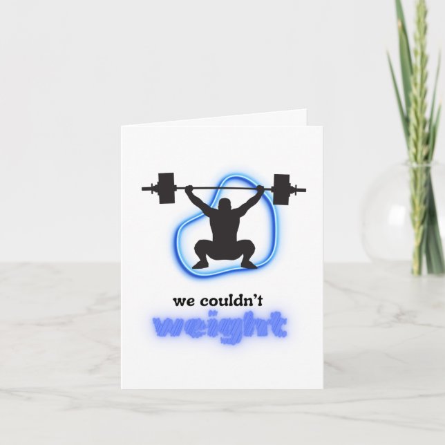 Carte Fitness d'anniversaire amusant (Devant)