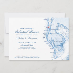 Carte FL de Clearwater Beach Dîner de répétition b