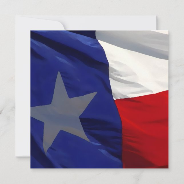 Carte Flag of Texas Pop Art (Devant)