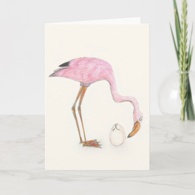 carte Flamant rose (Devant)
