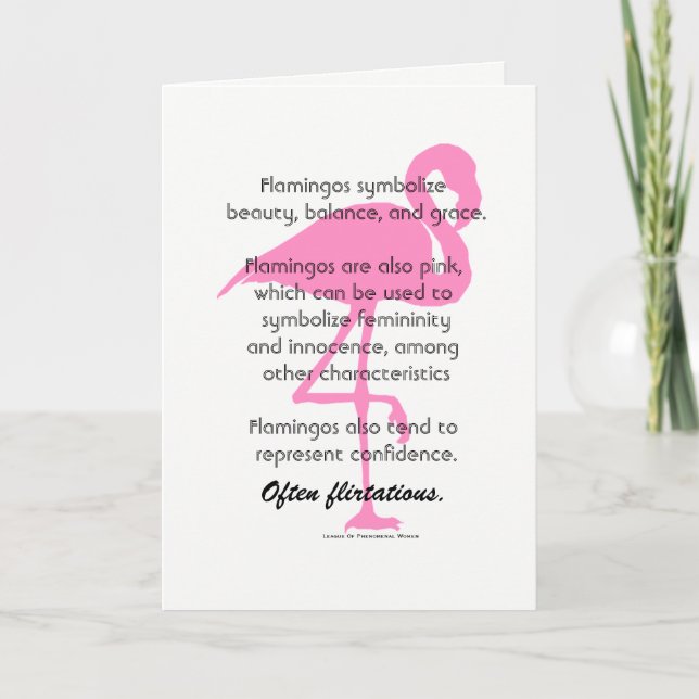 Carte Flamant rose (Devant)