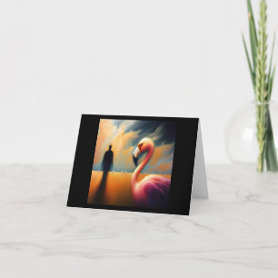 Carte Flamant rose animal Spirit 1