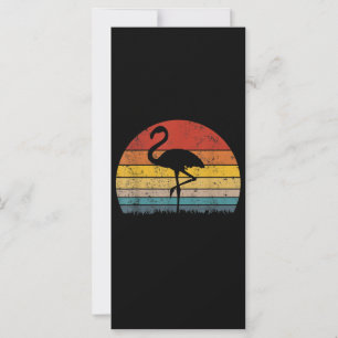 Carte Flamant rose Sunset Flamant rose cadeau