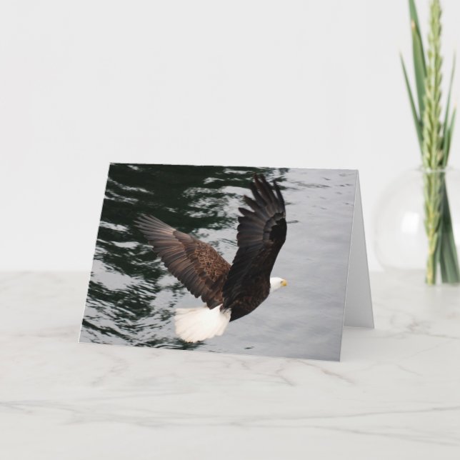 Carte flambée d'aigle (Devant)