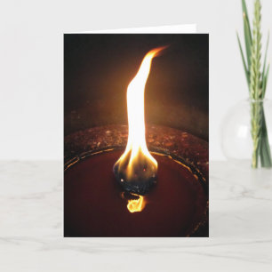 Carte flamme dansante