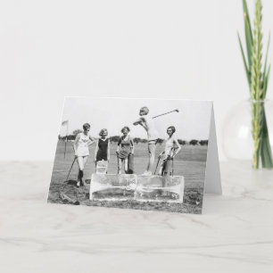 Carte Flapper Girls Playing Golf