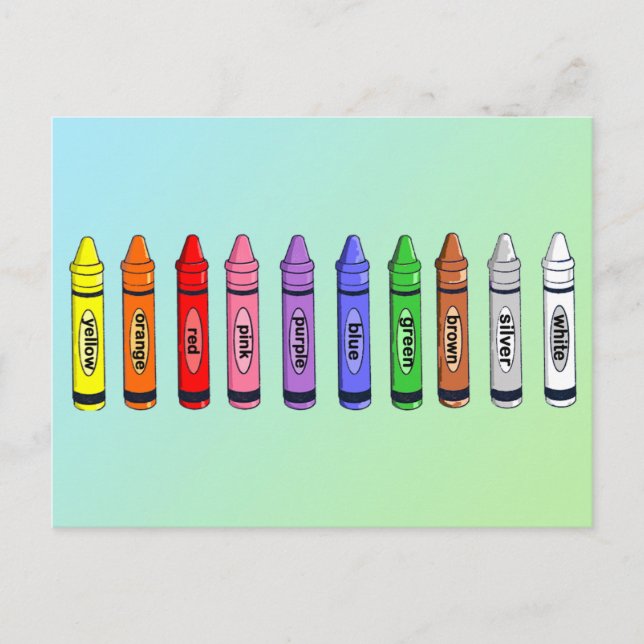 Carte Flash Crayons (Devant)