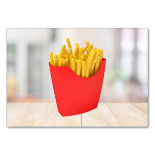 Carte flashcard d'étiquetage ABA Fries France Ca