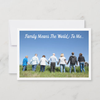 Carte Flat Blank - La Famille Signifie Le Monde Po