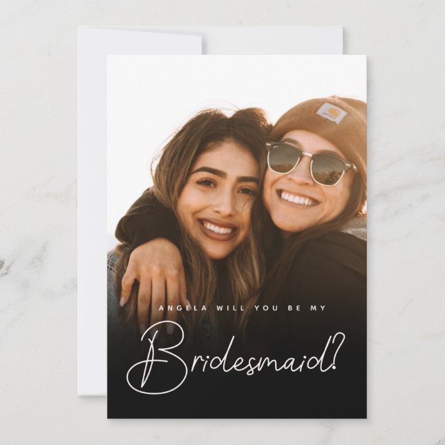 Carte Flat de la proposition de Bridesmaid (Devant)