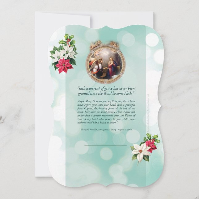 Carte Flat FOL "Peace & Joy" (Dos)