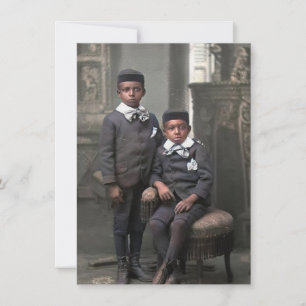 Carte Flat Jeunes garçons noirs