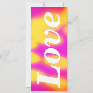 Carte Flat "Love" greeting card.