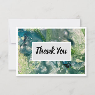 Carte Flat Merci 3,5 pouces x 5 pouces - Vert Mult