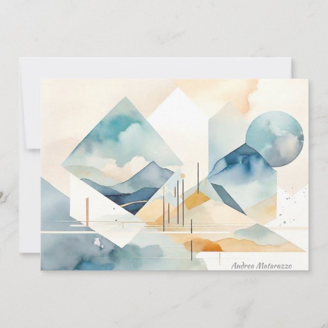 Carte Flat Spirit Abstraite (Devant)