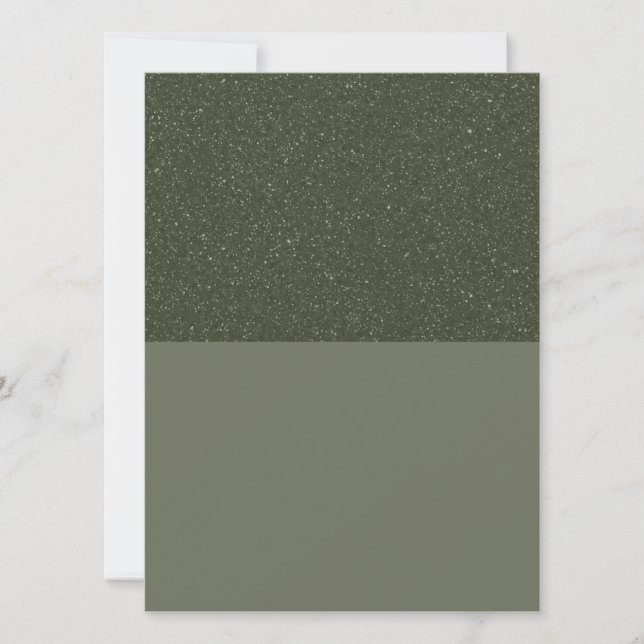 Carte Flat Split Moss Moderne - Personnalisable (Devant)
