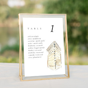 Carte Flatiron Building New York Mariage Seating Chart